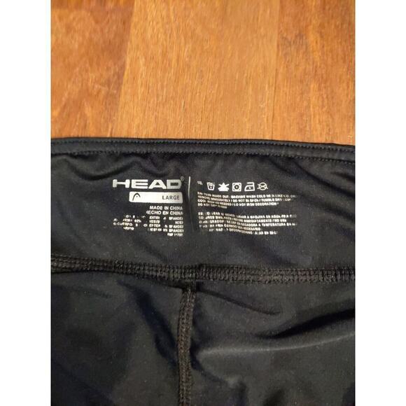 Head Womens Black Tennis Active Skirt Skort Spandex Size Large Workout - Picture 5 of 5